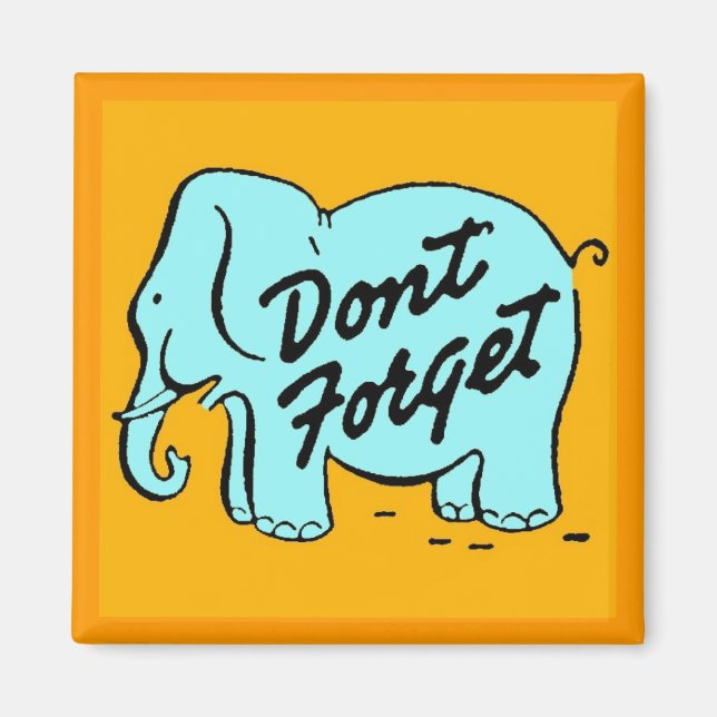 Vergiss nicht Magnet (Vorne)