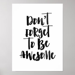 Vergiss nicht, phantastisch zu sein poster