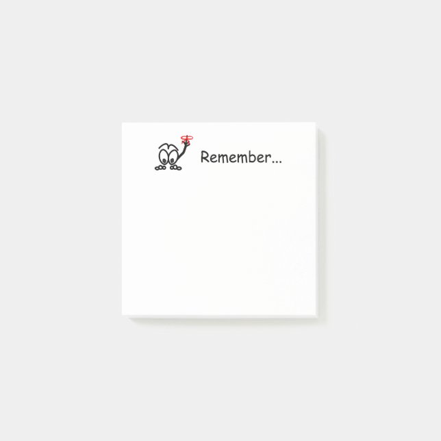 Vergiss nicht post-it klebezettel (Vorderseite)