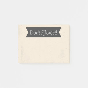 Vergiss nicht! post-it klebezettel