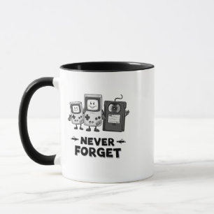Vergiss nie Casse-Band Retro-Ästhetik der 90er Tasse