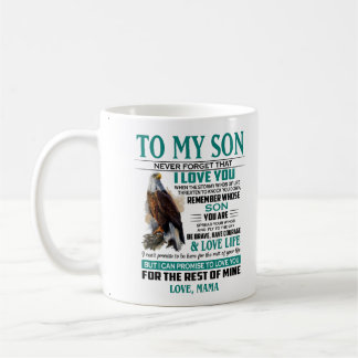 Vergiss nie, dass ich dir mein Sohn Liebe gebe Kaffeetasse