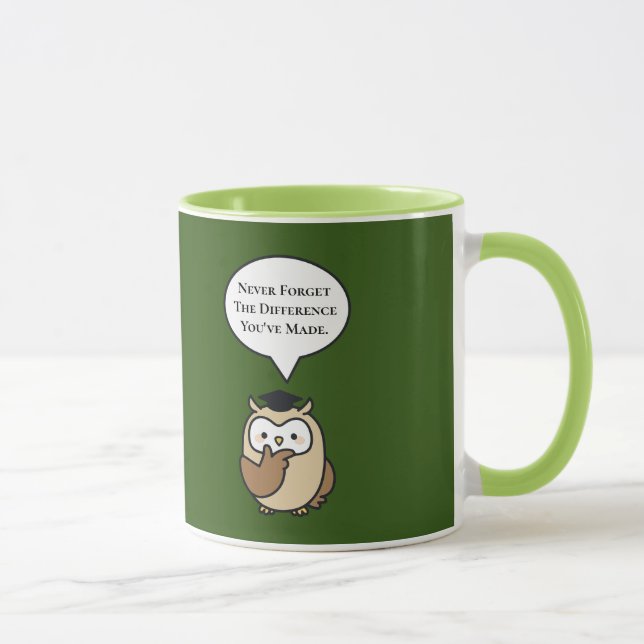 Vergiss nie den Unterschied, den du Niedlich gemac Tasse (Rechts)