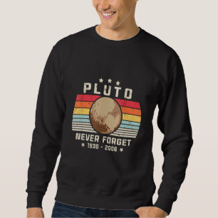 Vergiss Pluto nie. Retrostil, Wissenschaft Sweatshirt