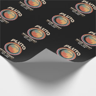 Vergiss Pluto niemals 1930-2006 Lustiger Retro-Wel Geschenkpapier