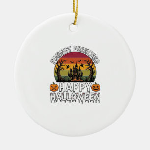 Vergiss Prinzessin Frohe Halloween Geisterhaus Pum Keramik Ornament