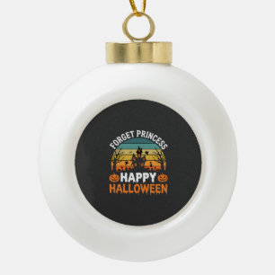 Vergiss Prinzessin Happy Halloween Spukhaus Desi Keramik Kugel-Ornament