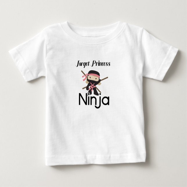 Vergiss Prinzessin, ich wollte, ein Ninja MAN-Kind Baby T-shirt (Vorderseite)