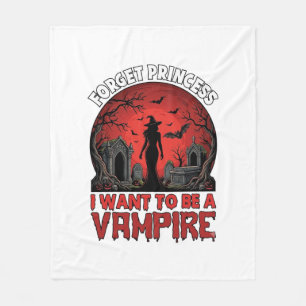 Vergiss Prinzessin Will Vampire Halloween_1 Fleecedecke
