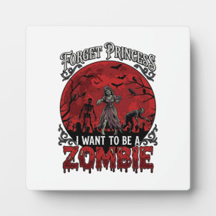 Vergiss Prinzessin Zombie Blut Mond Friedhof Flede Fotoplatte