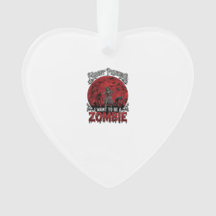 Vergiss Prinzessin Zombie Blut Mond Friedhof Flede Ornament