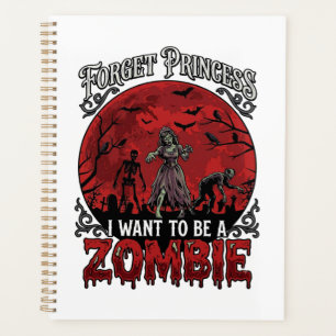 Vergiss Prinzessin Zombie Blut Mond Friedhof Flede Planer