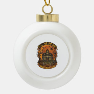 Vergiss Süßigkeiten, gib mir einfach Alpaka Hallow Keramik Kugel-Ornament