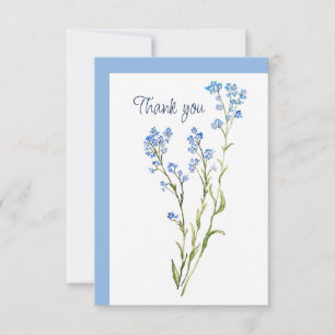 Vergissmeinnicht Danke Aquarell-Gartenblume