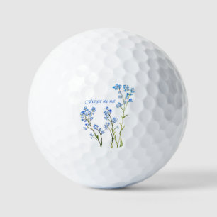 Vergissmeinnicht Wasserfarben-Gartenblume nach Maß Golfball