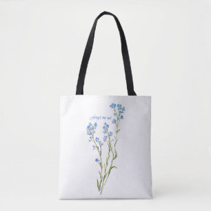 Vergissmeinnicht Wasserfarben-Gartenblume Tasche