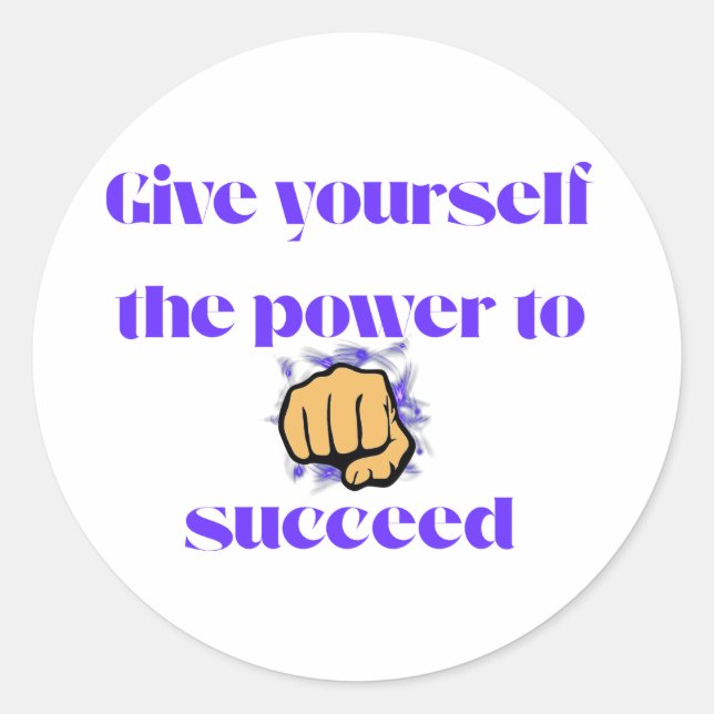 Vergiwer Yourself Runder Aufkleber (Vorderseite)