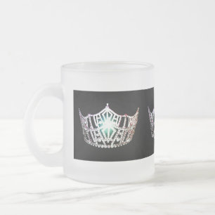 Verglasster Mug-Miss America-Krone Mattglastasse