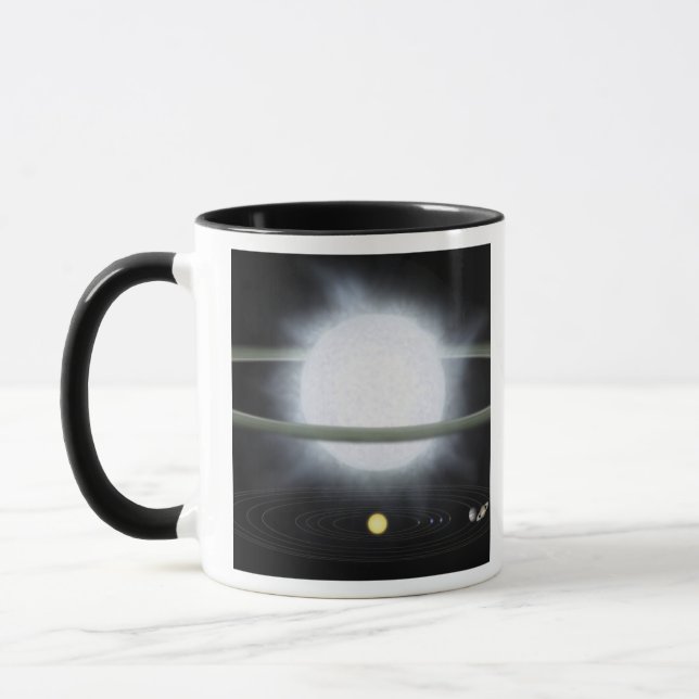 Vergleich der Größe eines übergroßen Sterns Tasse (Links)