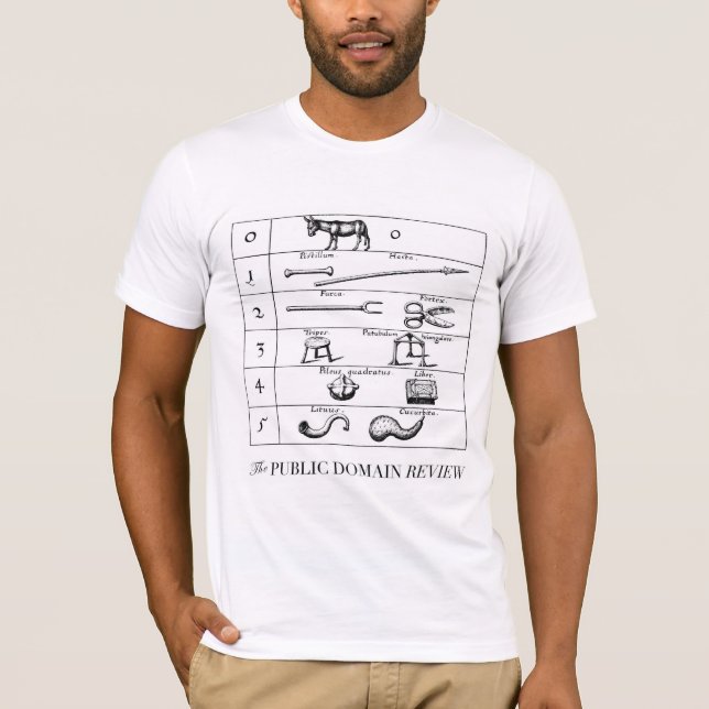 VERGLEICH ROBERTS FLUDDS DER GEGENSTÄNDE UND DER T-Shirt (Vorderseite)