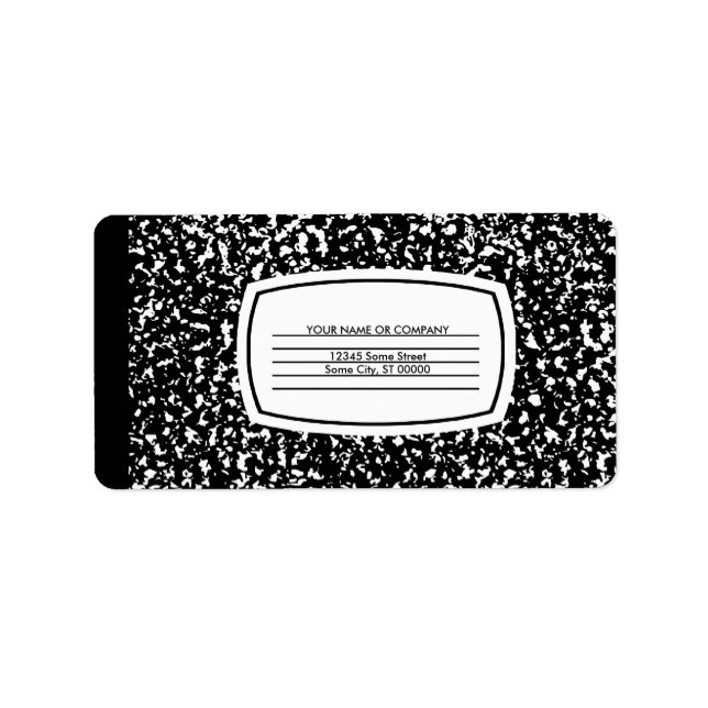 Vergleichsbuch Adressaufkleber (Vorne)