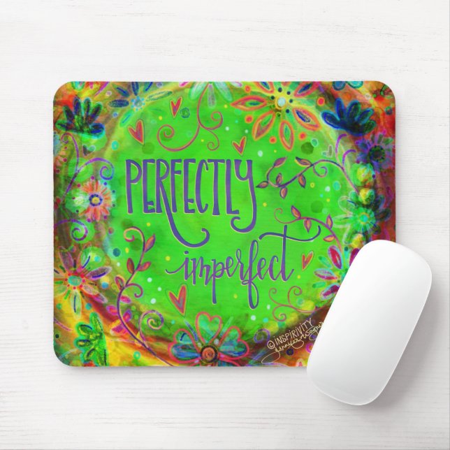 Vergnügen absolut unvollkommene Zitatinkinspirivit Mousepad (Mit Mouse)