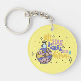 Vergnügen der modernen Zeit Veränderung Schlüsselanhänger