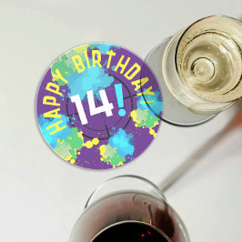 Vergnügen farbenfrohe Paintball-Spritzer verzauber Getränkeuntersetzer