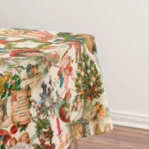 Vergnügen, Feiern und farbenfrohe Weihnachten Tischdecke