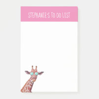 Vergnügen Personalisierter Giraffe für Rosa