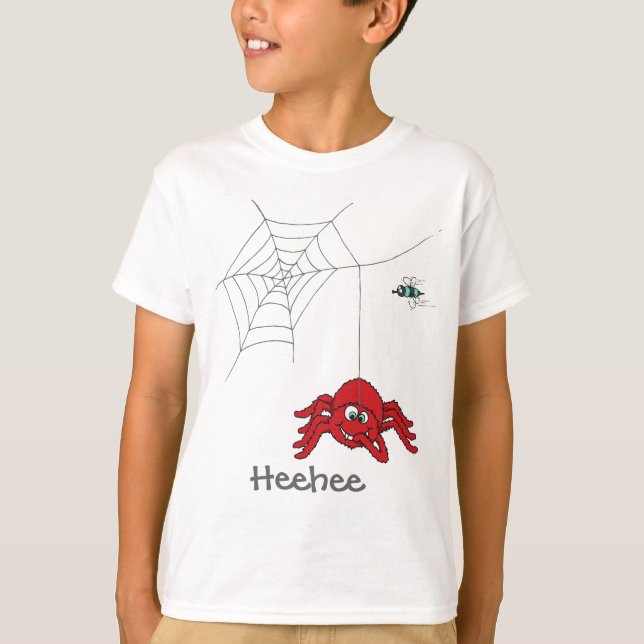 Vergnügen rote Spinne und fliegen Kinder T - Shirt (Vorderseite)