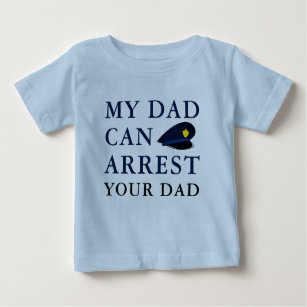 Vergnügt lustiger Polizeibeamte-Baby-Witz Baby T-shirt