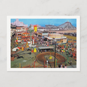 Vergnügungspark, Long Beach, Kalifornien, Vintage Postkarte