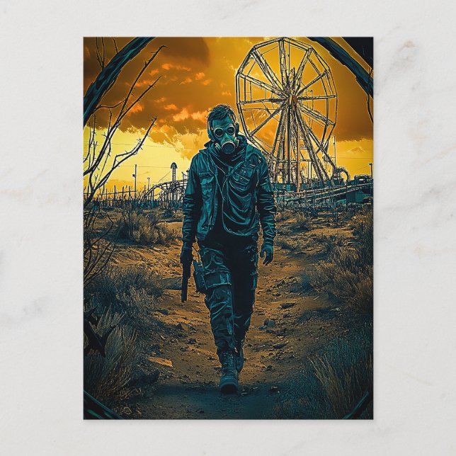 Vergnügungspark Postkarte (Vorderseite)