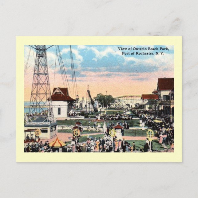 Vergnügungspark, Rochester, New York Vintag Postkarte (Vorderseite)