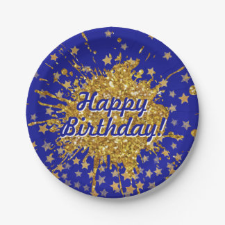 Vergnügungspark Rosa Funkeln Glitzer Graffiti Anst Pappteller