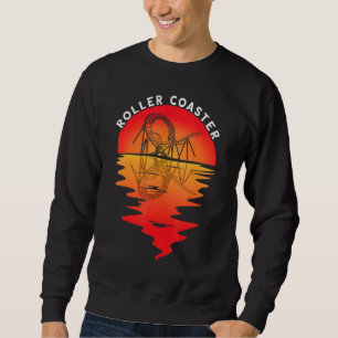 Vergnügungspark Thrillseeker Vintag Sunset Thema P Sweatshirt