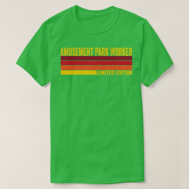 Vergnügungspark Worker T-Shirt (Design vorne)