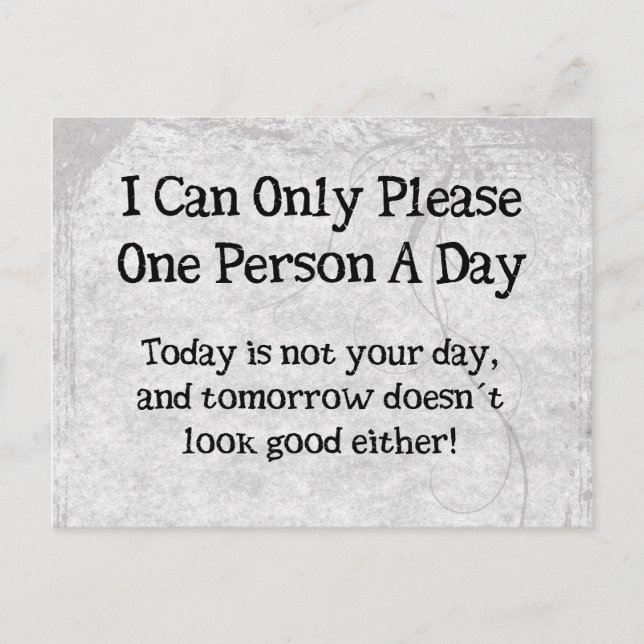 Vergnügungspersonal Postkarte (Vorderseite)