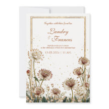 Vergoldete Astrantia Botanische Creme Hochzeit