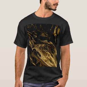 Vergoldete Eleganz: Die herrliche Magie des Marmor T-Shirt