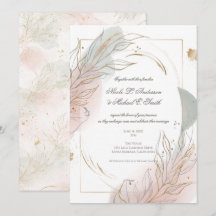 Vergoldete Gold-Salbei- und Rosé-Blumen-Hochzeit 