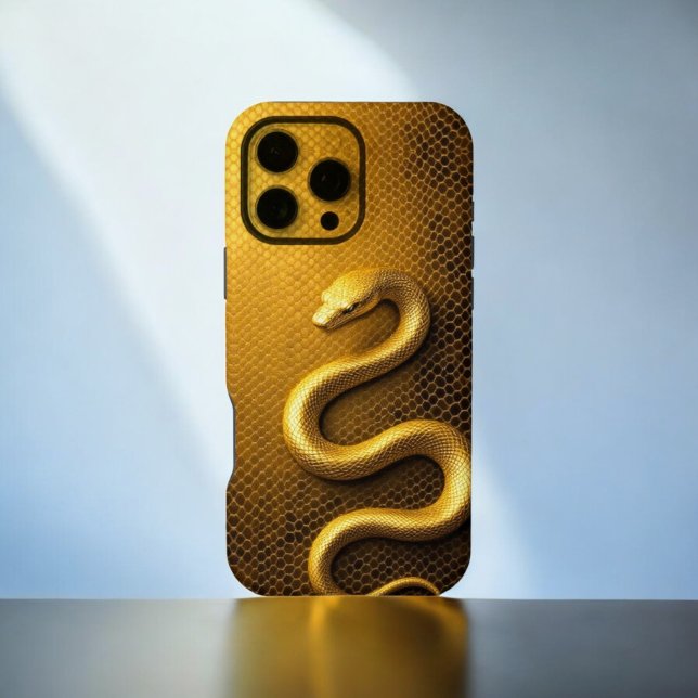 Vergoldete Python iPhone 16 Pro Max Hülle (Von Creator hochgeladen)