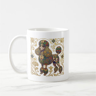 Vergoldete Spritzer: Wiener Secession Pudel Kaffeetasse