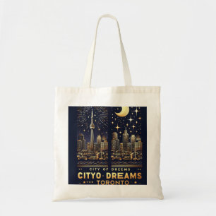 Vergoldete Toronto-Skyline-Tasche - Premium-Editio Tragetasche