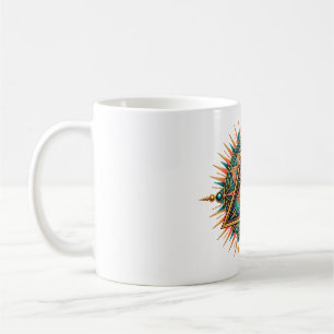 Vergoldeter Kompass-Auge-Kaffeebecher Kaffeetasse