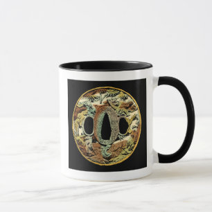 Vergoldetes asiatisches Medaillon durch Tasse