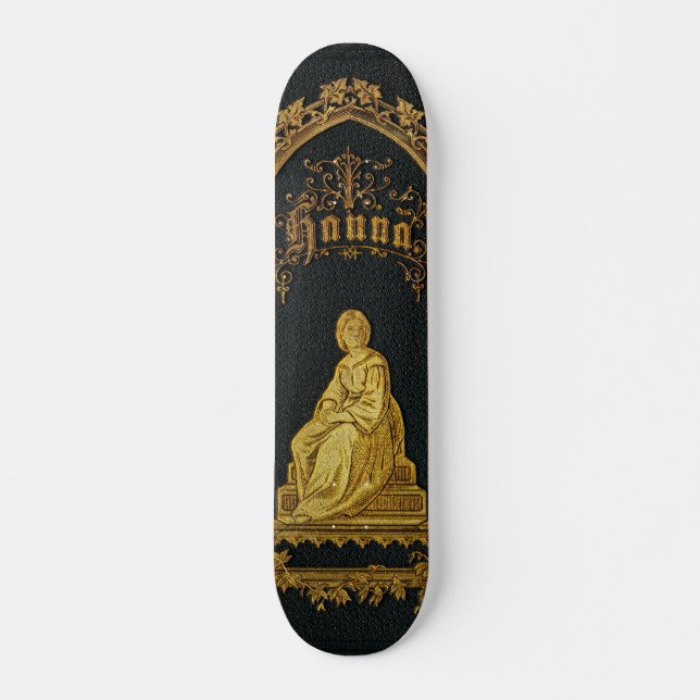 Vergoldetes Bucheinband-Antiken-jüdisches Skateboard (Vorne)