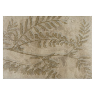 Vergoldetes Laub I Schneidebrett