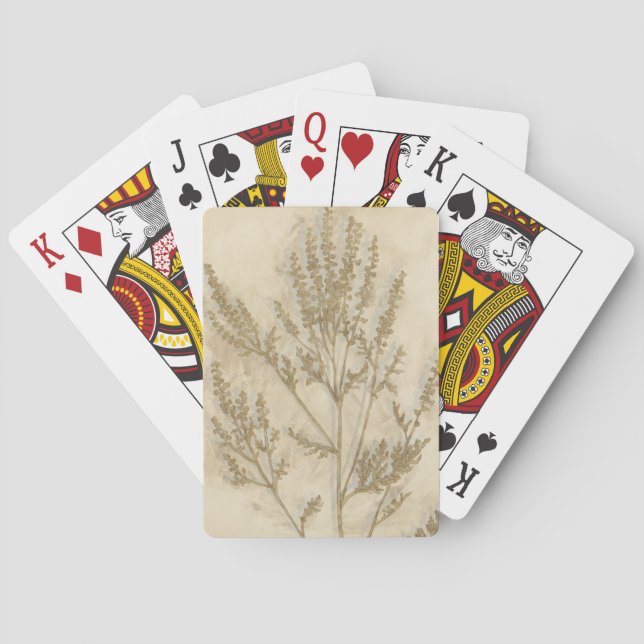 Vergoldetes Laub II Spielkarten (Rückseite)